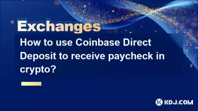Wie verwende ich Coinbase Direct Deposit, um einen Gehaltsscheck in Krypto zu erhalten? Wie verwende ich Coinbase Direct Deposit, um einen Gehaltsscheck in Krypto zu erhalten?