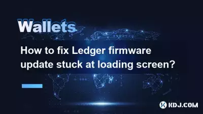 Wie kann ich das Ledger-Firmware-Update beheben, das beim Ladebildschirm hängen bleibt?