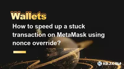 How to speed up a stuck transaction on MetaMask using nonce override?