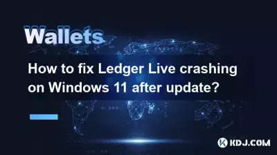 업데이트 후 Windows 11에서 Ledger Live 충돌을 해결하는 방법은 무엇입니까? 업데이트 후 Windows 11에서 Ledger Live 충돌을 해결하는 방법은 무엇입니까?