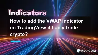 암호화폐만 거래하는 경우 TradingView에 VWAP 표시를 추가하는 방법은 무엇입니까?