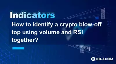Wie erkennt man einen Krypto-Blow-off-Top anhand von Volumen und RSI zusammen?