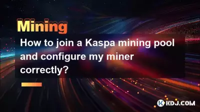 How to join a Kaspa mining pool and configure my miner correctly?