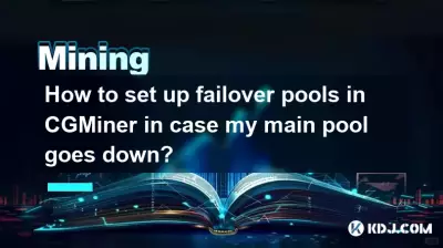 How to set up failover pools in CGMiner in case my main pool goes down? How to set up failover pools in CGMiner in case my main pool goes down?