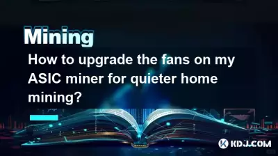 Wie kann ich die Lüfter meines ASIC-Miners für ein leiseres Home-Mining aufrüsten?