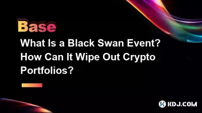 What Is a Black Swan Event? How Can It Wipe Out Crypto Portfolios?