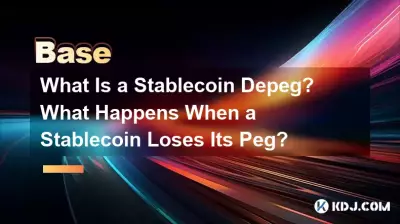 Was ist ein Stablecoin-Depeg? Was passiert, wenn ein Stablecoin seine Bindung verliert?