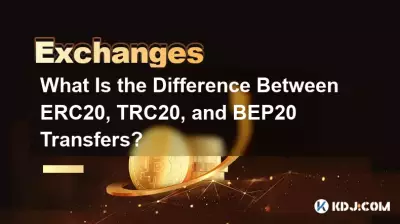 ERC20, TRC20 및 BEP20 전송의 차이점은 무엇입니까? ERC20, TRC20 및 BEP20 전송의 차이점은 무엇입니까?