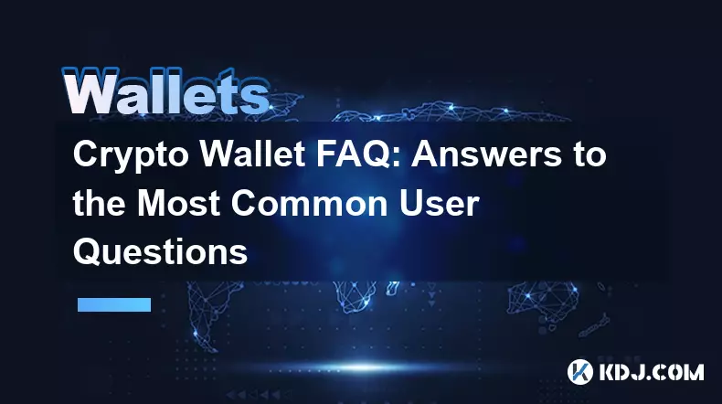 암호화폐 지갑 FAQ: 가장 일반적인 사용자 질문에 대한 답변
