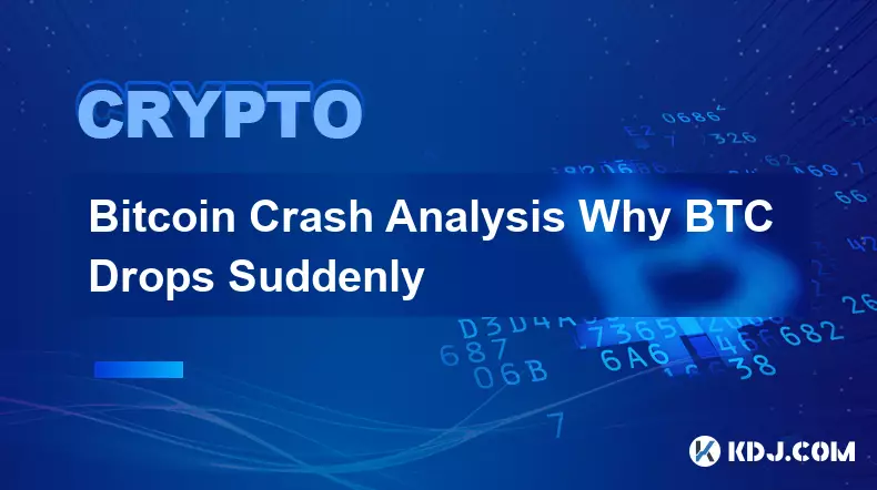 Bitcoin 크래시 분석 BTC가 갑자기 떨어지는 이유
