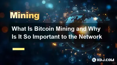 Bitcoin マイニングとは何ですか、そしてなぜネットワークにとってそれほど重要なのでしょうか Bitcoin マイニングとは何ですか、そしてなぜネットワークにとってそれほど重要なのでしょうか
