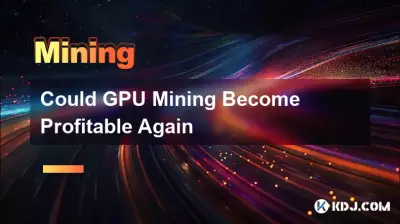 Le minage de GPU pourrait-il redevenir rentable ?