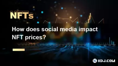 How does social media impact NFT prices?