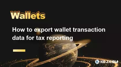 So exportieren Sie Wallet-Transaktionsdaten für Steuerberichte So exportieren Sie Wallet-Transaktionsdaten für Steuerberichte