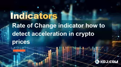 Rate of Change indicator how to detect acceleration in crypto prices Rate of Change indicator how to detect acceleration in crypto prices