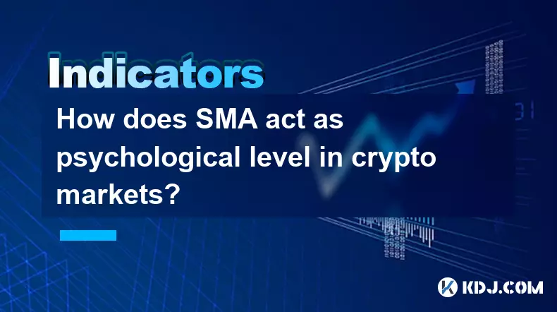 Comment le SMA agit-il comme niveau psychologique sur les marchés de la cryptographie ?