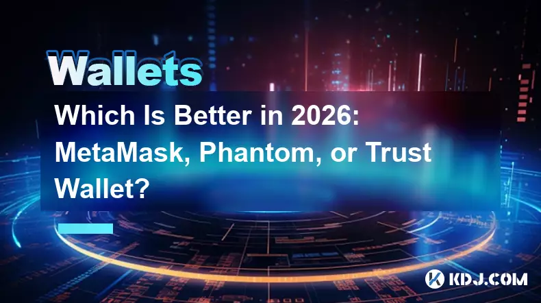 2026 年哪个更好：MetaMask、Phantom 还是 Trust 钱包？