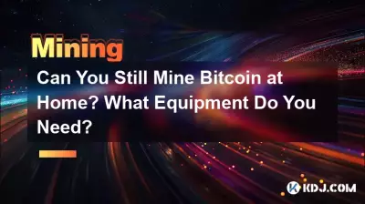 Kann man zu Hause noch Bitcoin abbauen? Welche Ausrüstung benötigen Sie?