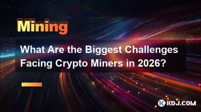 Was sind die größten Herausforderungen für Krypto-Miner im Jahr 2026?