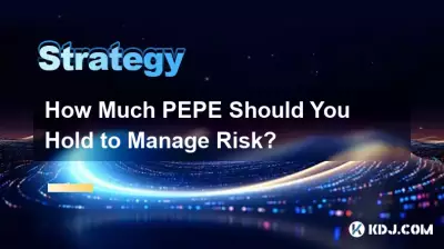 How Much PEPE Should You Hold to Manage Risk? How Much PEPE Should You Hold to Manage Risk?
