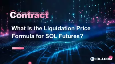 SOL 期货的强平价格公式是什么? SOL 期货的强平价格公式是什么?