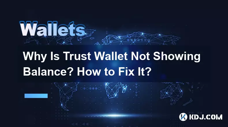 Why Is Trust Wallet Not Showing Balance? How to Fix It?