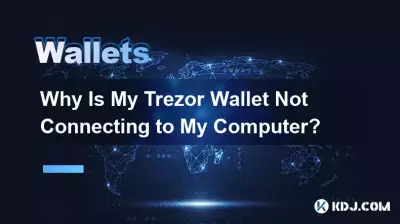 Trezor 지갑이 컴퓨터에 연결되지 않는 이유는 무엇입니까?