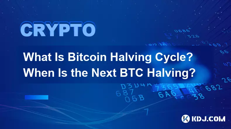 Bitcoin 반감기란 무엇입니까? 다음 BTC 반감기는 언제입니까?