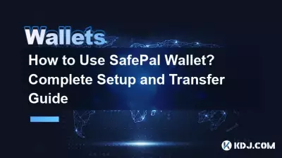 SafePal 지갑을 사용하는 방법은 무엇입니까? 전체 설정 및 전송 가이드 SafePal 지갑을 사용하는 방법은 무엇입니까? 전체 설정 및 전송 가이드