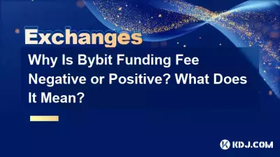 Bybit 펀딩 수수료가 마이너스 또는 플러스인 이유는 무엇인가요? 그것은 무엇을 의미합니까? Bybit 펀딩 수수료가 마이너스 또는 플러스인 이유는 무엇인가요? 그것은 무엇을 의미합니까?