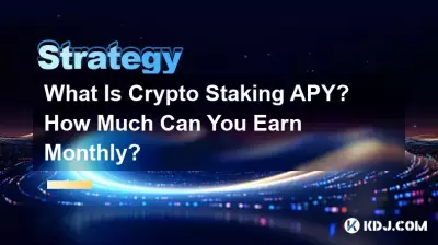 What Is Crypto Staking APY? How Much Can You Earn Monthly? What Is Crypto Staking APY? How Much Can You Earn Monthly?