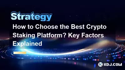 How to Choose the Best Crypto Staking Platform? Key Factors Explained How to Choose the Best Crypto Staking Platform? Key Factors Explained