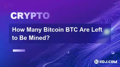 Wie viele Bitcoin BTC müssen noch abgebaut werden?