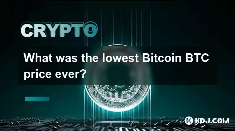 Quel a été le prix BTC Bitcoin le plus bas jamais enregistré ?