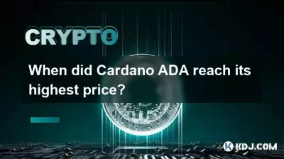 Wann erreichte Cardano ADA seinen höchsten Preis? Wann erreichte Cardano ADA seinen höchsten Preis?