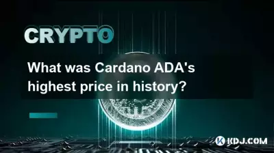 What was Cardano ADA's highest price in history? What was Cardano ADA's highest price in history?