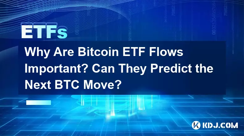 为什么 Bitcoin ETF 流量很重要？他们能预测比特币的下一步走势吗？