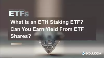 什麼是 ETH 質押 ETF?您能從 ETF 股票中賺取收益嗎? 什麼是 ETH 質押 ETF?您能從 ETF 股票中賺取收益嗎?