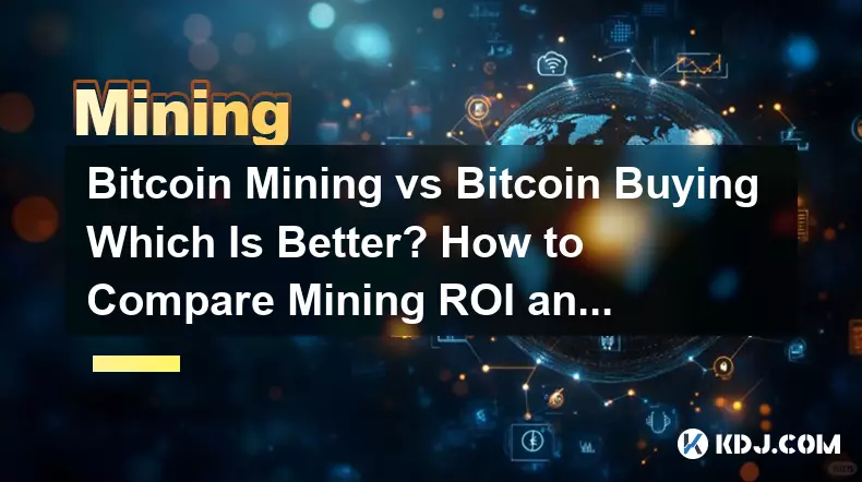 Bitcoin 挖矿 vs Bitcoin 购买哪个更好？如何比较挖矿投资回报率和BTC收益？