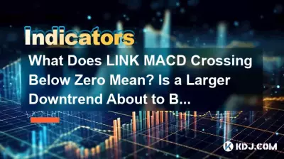 LINK MACD 低於零代表什麼?更大的下跌趨勢即將開始嗎? LINK MACD 低於零代表什麼?更大的下跌趨勢即將開始嗎?