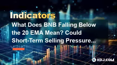 What Does BNB Falling Below the 20 EMA Mean? Could Short-Term Selling Pressure Be Increasing?