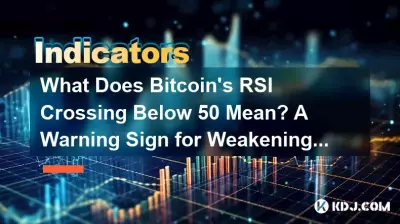 What Does Bitcoin’s RSI Crossing Below 50 Mean? A Warning Sign for Weakening Momentum What Does Bitcoin’s RSI Crossing Below 50 Mean? A Warning Sign for Weakening Momentum