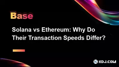 Solana vs Ethereum: Why Do Their Transaction Speeds Differ? Solana vs Ethereum: Why Do Their Transaction Speeds Differ?