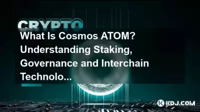 What Is Cosmos ATOM? Understanding Staking, Governance and Interchain Technology What Is Cosmos ATOM? Understanding Staking, Governance and Interchain Technology