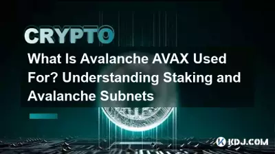 Wofür wird Avalanche AVAX verwendet? Absteck- und Avalanche-Subnetze verstehen Wofür wird Avalanche AVAX verwendet? Absteck- und Avalanche-Subnetze verstehen
