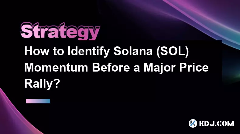 如何在价格大幅上涨之前识别 Solana (SOL) 动能？