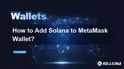 Wie füge ich Solana zur MetaMask-Wallet hinzu? Wie füge ich Solana zur MetaMask-Wallet hinzu?