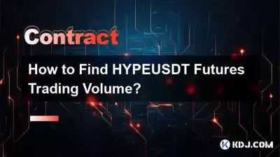 Wie finde ich das Handelsvolumen von HYPEUSDT-Futures? Wie finde ich das Handelsvolumen von HYPEUSDT-Futures?