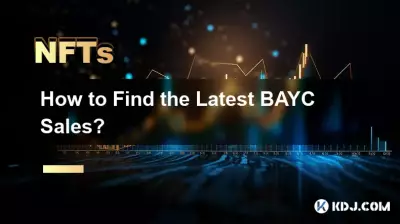 Comment trouver les dernières ventes BAYC ? Comment trouver les dernières ventes BAYC ?