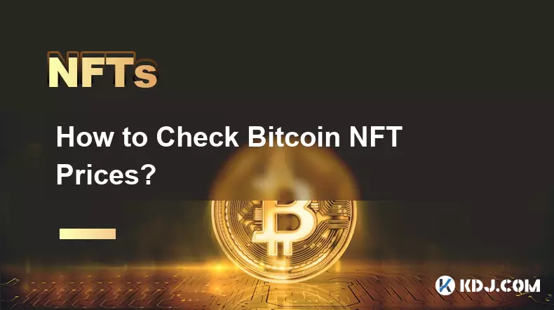 如何查看Bitcoin NFT價格？